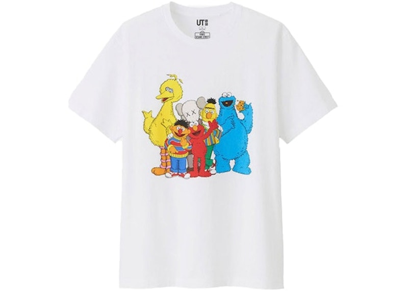 KAWS x Uniqlo x Sesame Street Group #2 Tee (Japanese Sizing) White