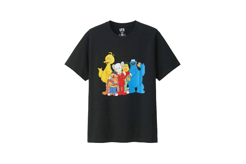 Kaws x sesame street sweatshirt black sale