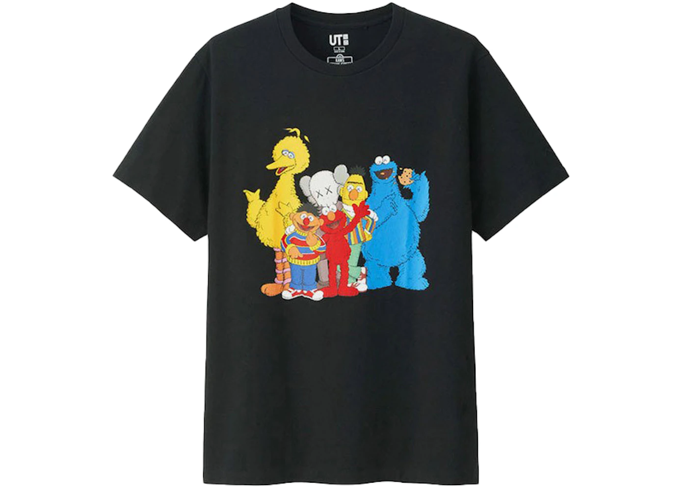 KAWS x Uniqlo x Sesame Street Group #2 Tee Black FW18 US