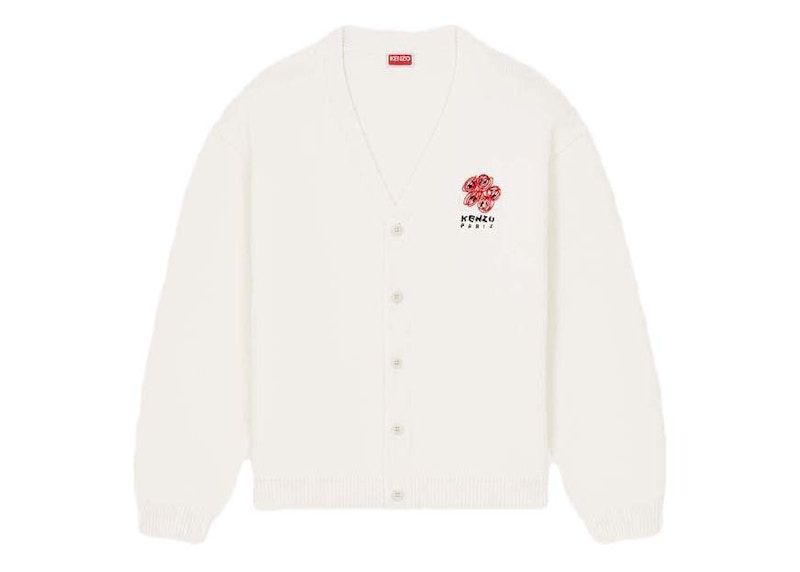Graffiti Cardigan OFF - WHITE | Blondie Shop