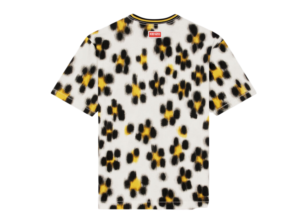 KENZO Hana Leopard T-Shirt Off White