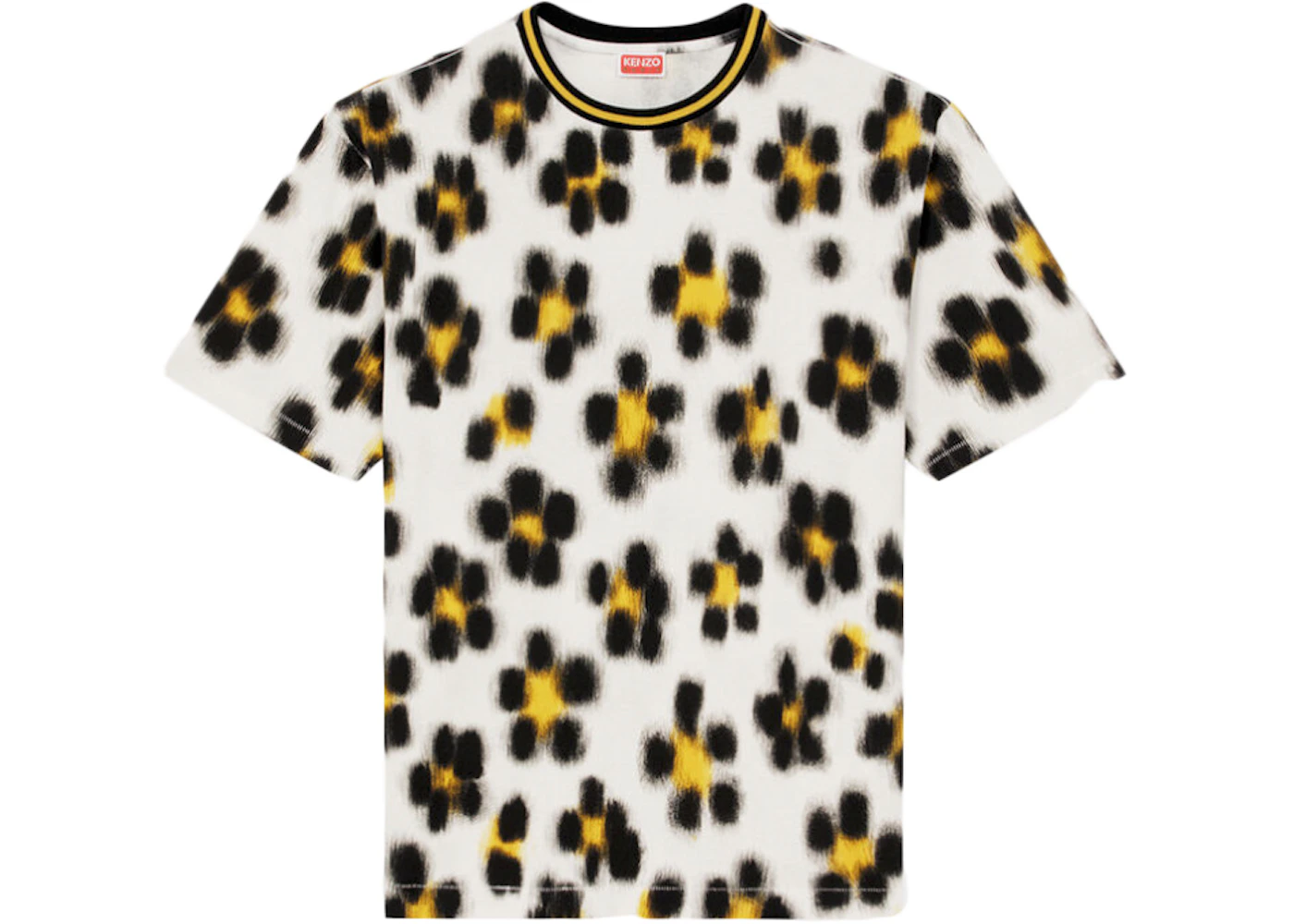 KENZO Hana Leopard T-Shirt Off White Men's - SS23 - US