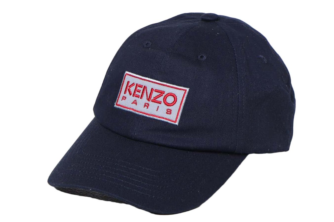 Pre-owned Kenzo Logo Patch Baseball Hat Navy