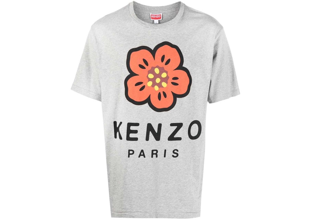 Pre-owned Kenzo Logo-print Detail T-shirt Grey