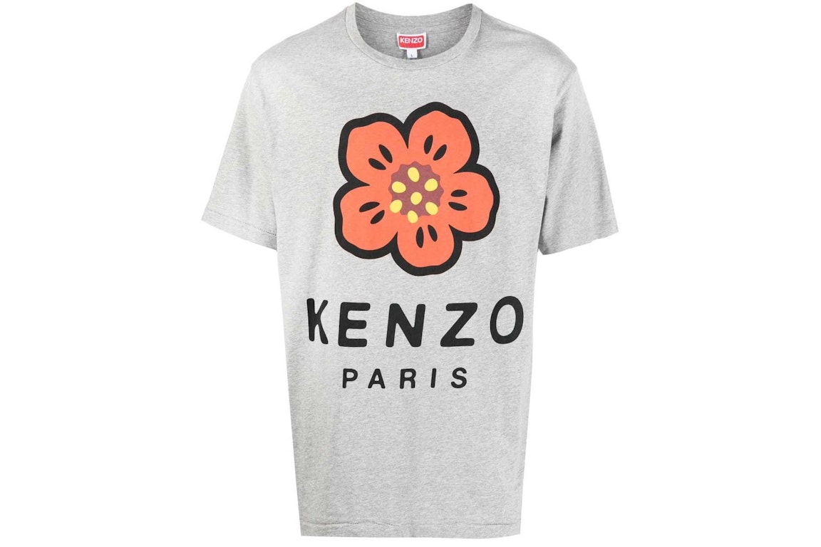 Pre-owned Kenzo Logo-print Detail T-shirt Grey
