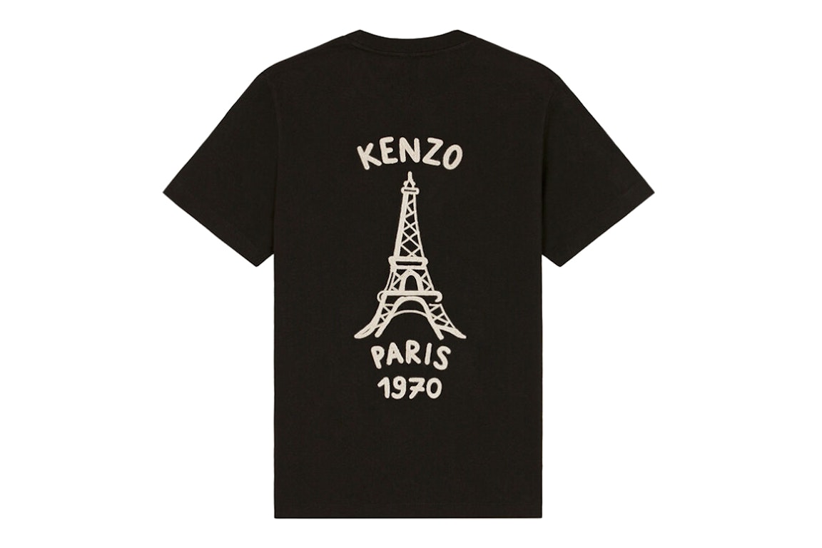 Pre-owned Kenzo Loose Cut Souvenir T-shirt Black