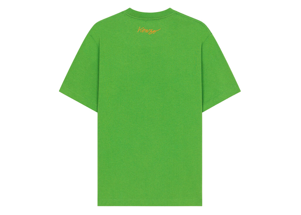 KENZO POPPY by Nigo Front Print T-Shirt Grass Green