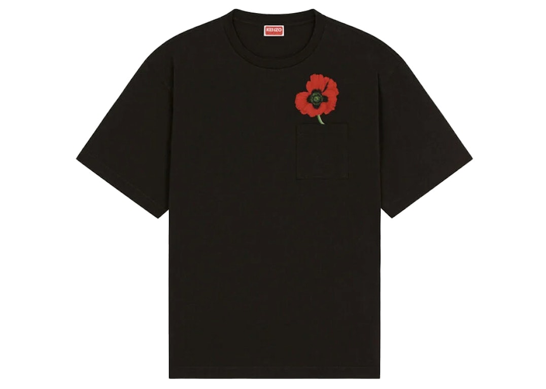 Pre-owned Kenzo Poppy By Nigo Oversized Pocket T-shirt Black
