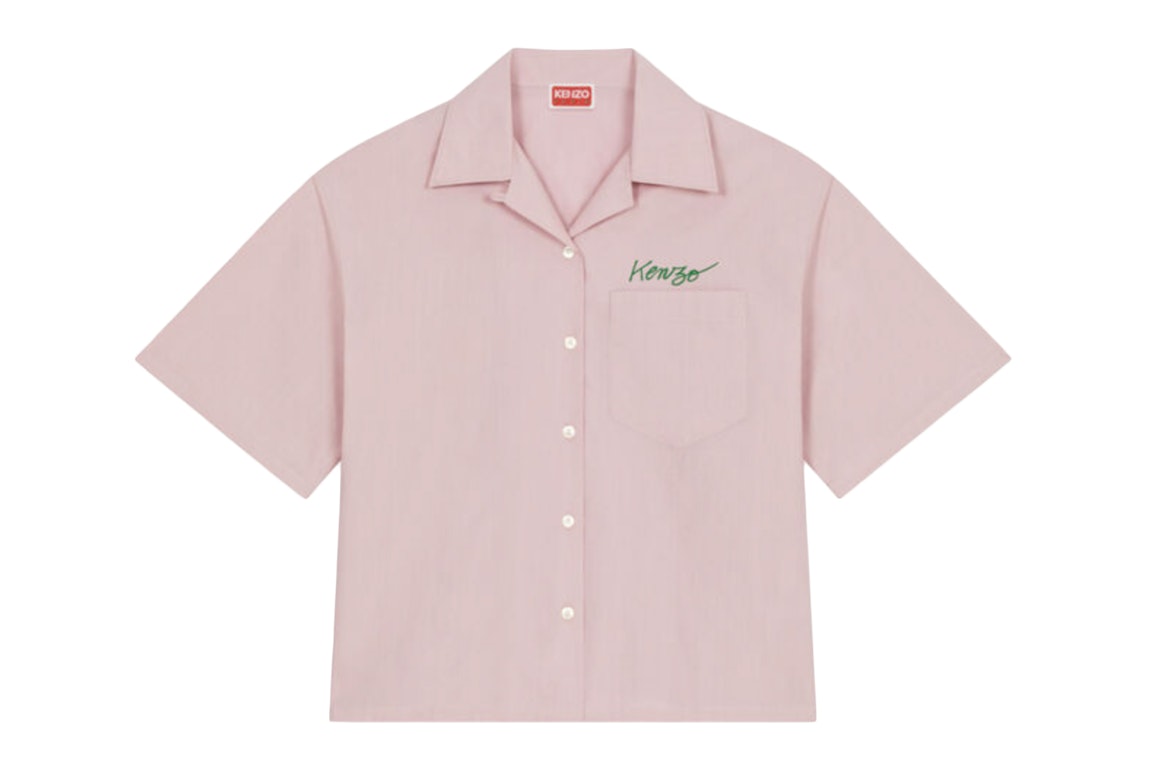 Pre-owned Kenzo Poppy By Nigo Women's Hawaiian Pocket Shirt Rose