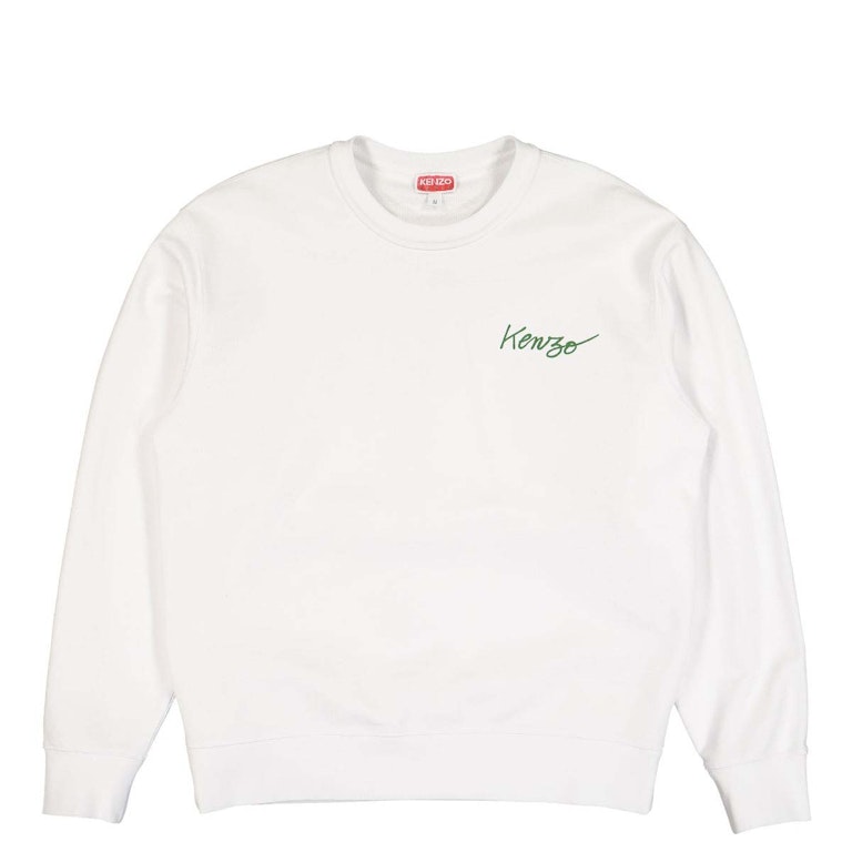 Pre-owned Kenzo Poppy By Nigo Back Print Sweatshirt White