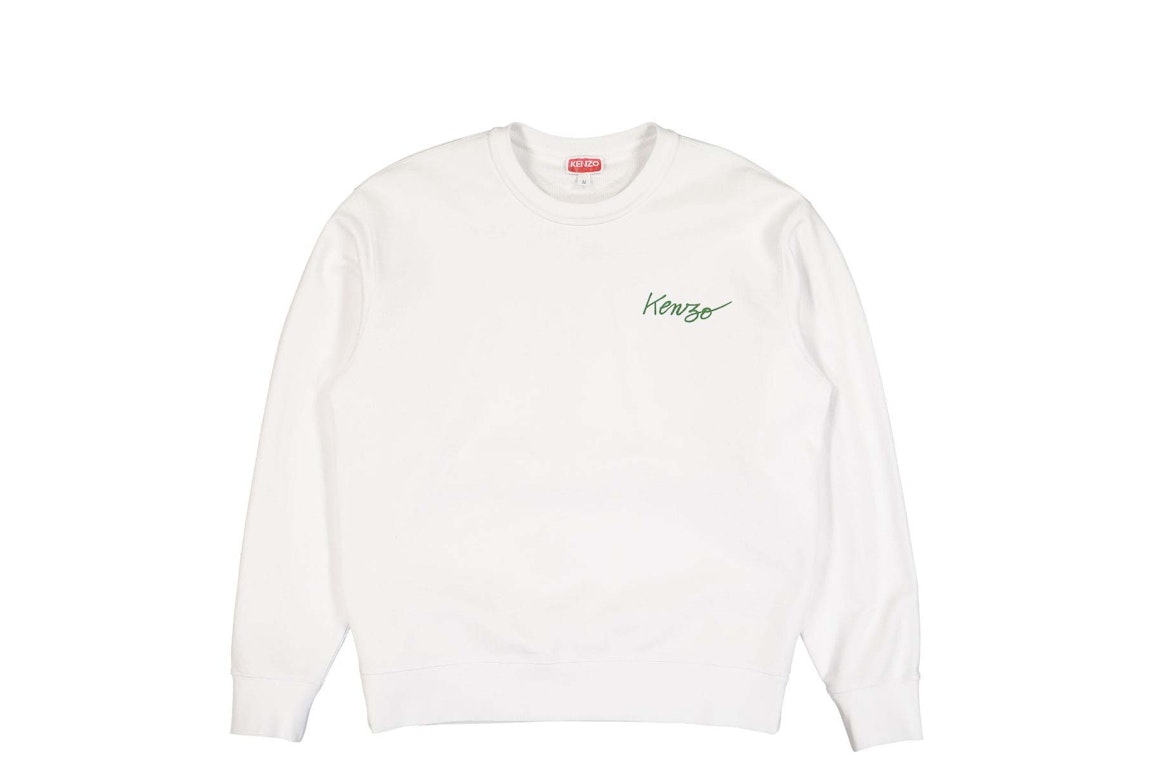 Pre-owned Kenzo Poppy By Nigo Back Print Sweatshirt White