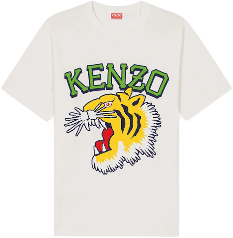 KENZO Tiger Relaxed T-Shirt Off White - SS23 - US