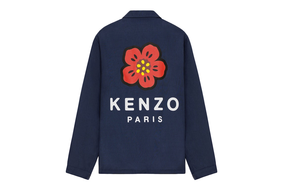 Pre-owned Kenzo X Nigo Boke Flower Coach Jacket Navy