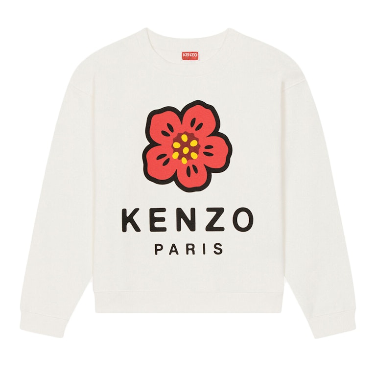 Pre-owned Kenzo X Nigo Boke Flower Crewneck Sweatshirt White