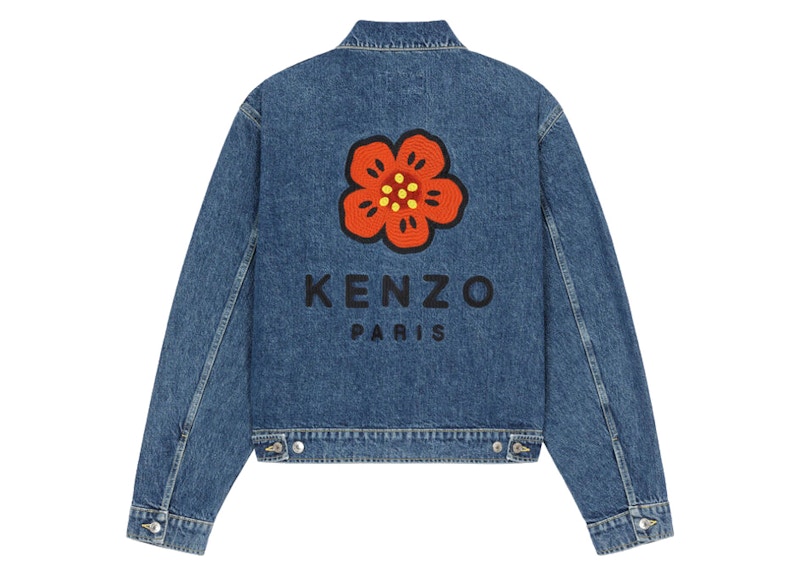 宅配 Boke Jacket Trucker Denim Flower Gジャン/デニムジャケット