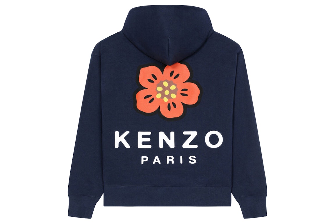 Pre-owned Kenzo X Nigo Boke Flower Oversized Hoodie Midnight Blue