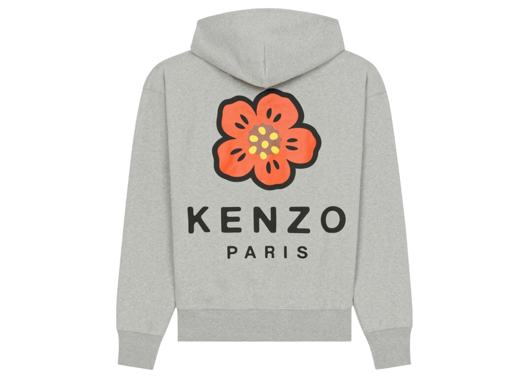 Pre-owned Kenzo X Nigo Boke Flower Oversized Hoodie Pearl Grey
