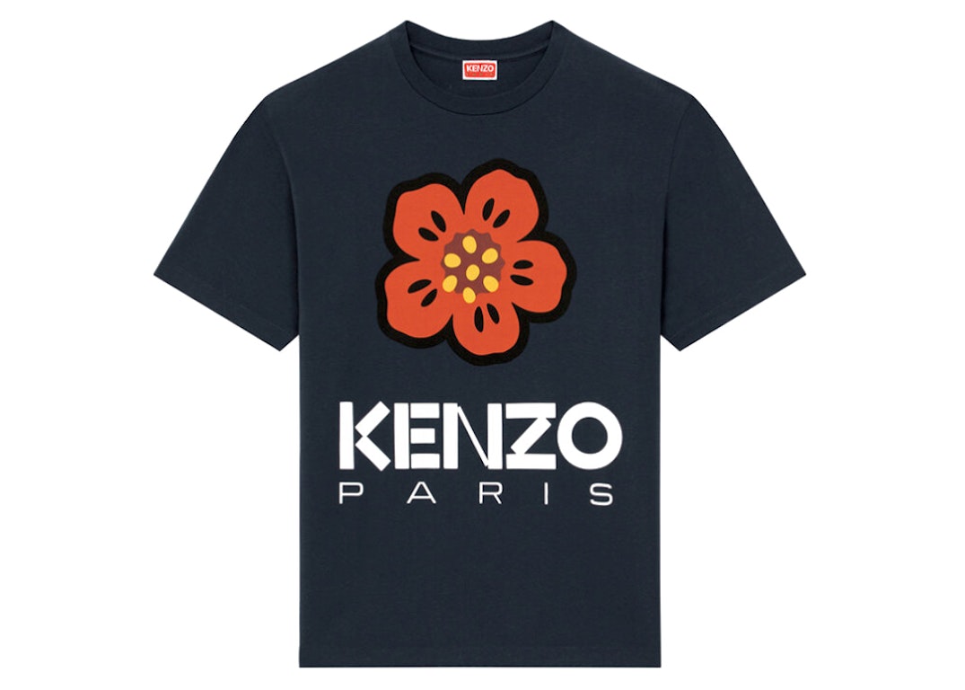 Pre-owned Kenzo X Nigo Boke Flower T-shirt Midnight Blue