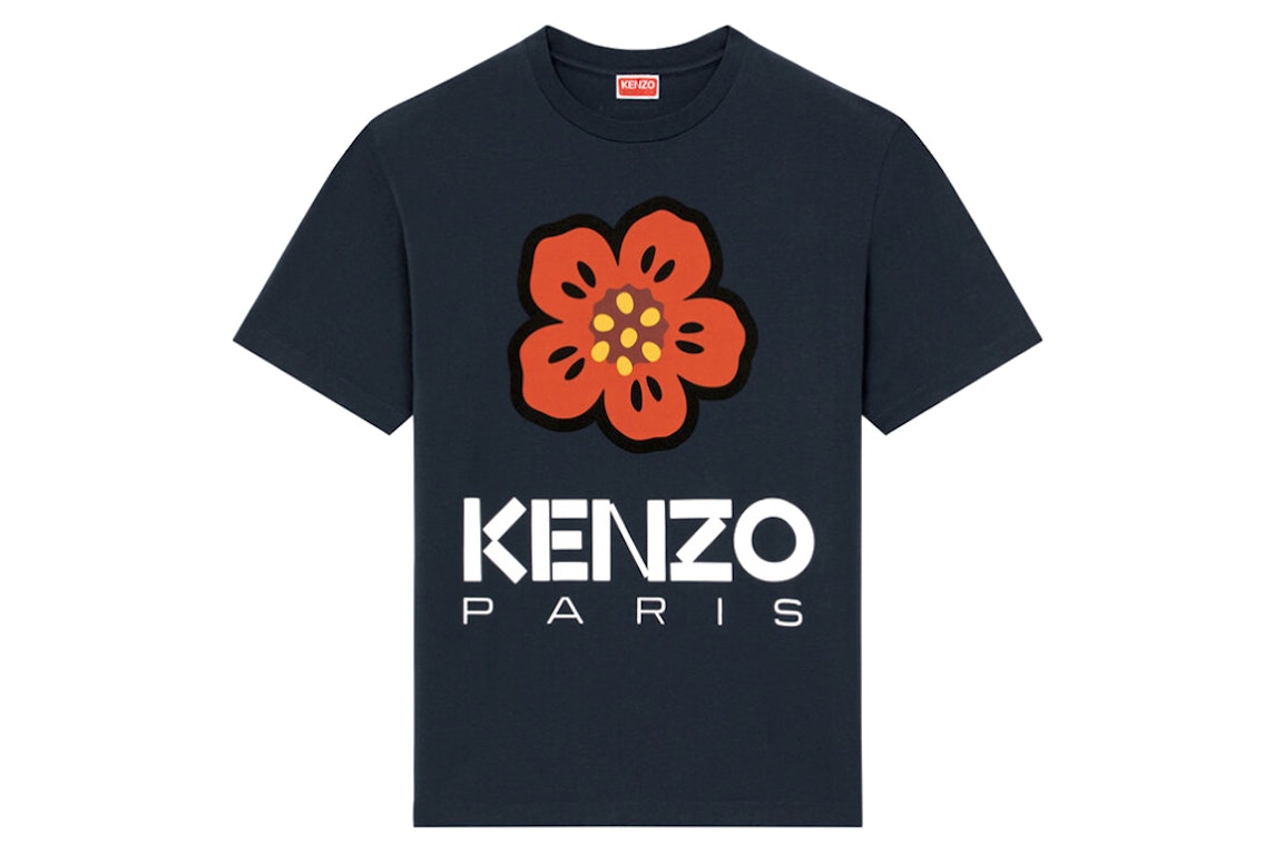 Pre-owned Kenzo X Nigo Boke Flower T-shirt Midnight Blue