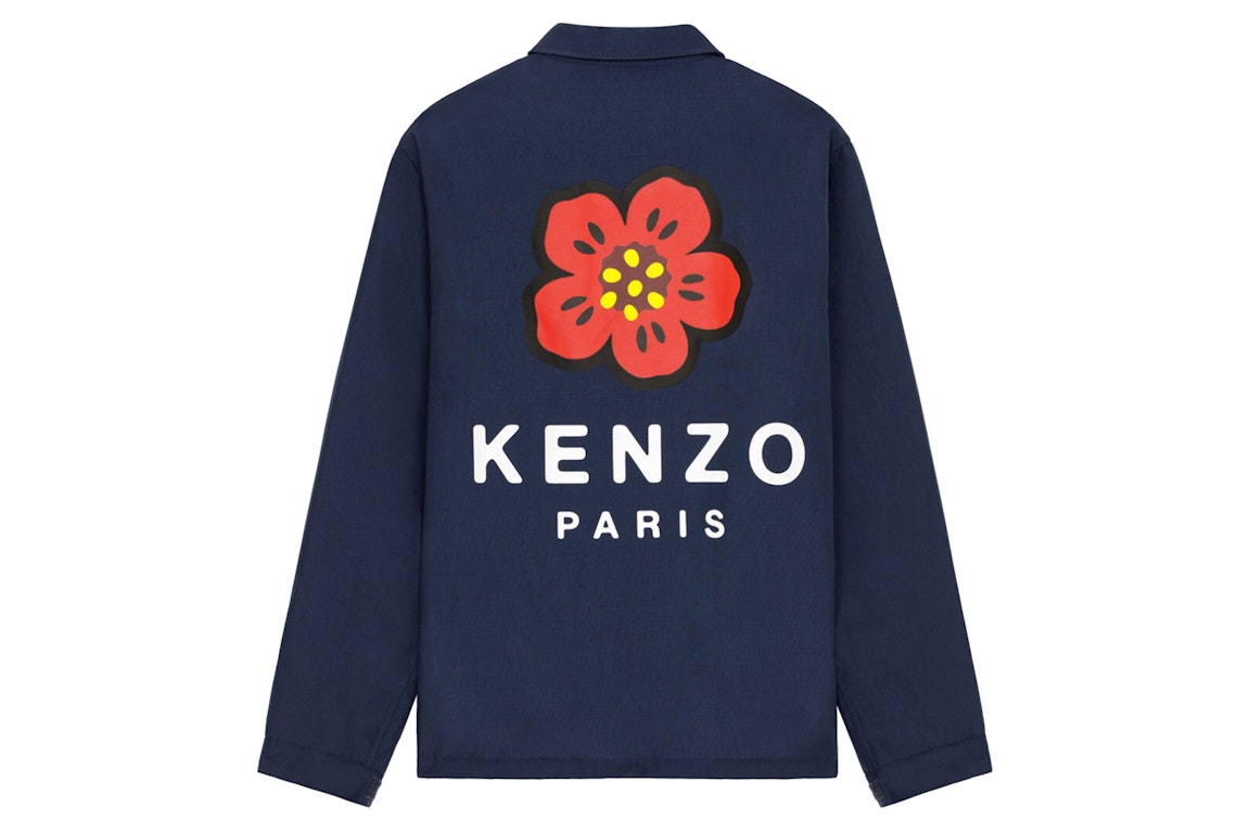 Pre-owned Kenzo X Nigo Boke Flower Women's Coach Jacket Navy
