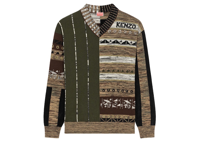 KENZO x Nigo Jacquard Jumper Dark Khaki Men s FW22 GB