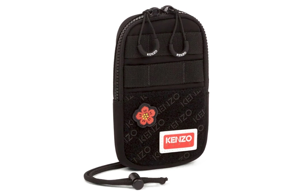 Pre-owned Kenzo X Nigo Jungle Phone Pocket Crossbody Bag Black