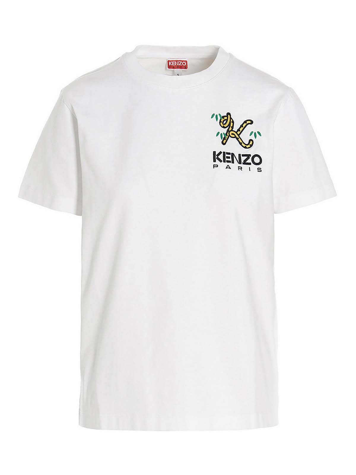KENZO x Nigo Tiger Tail Logo Embridered T-shirt White