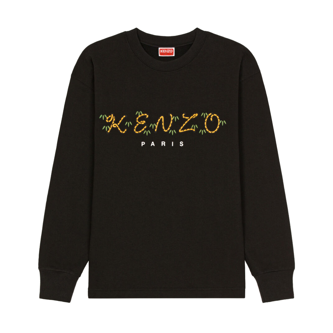 KENZO x Nigo Tiger Tail Regular Women's Sweatshirt Black - SS22 - JP
