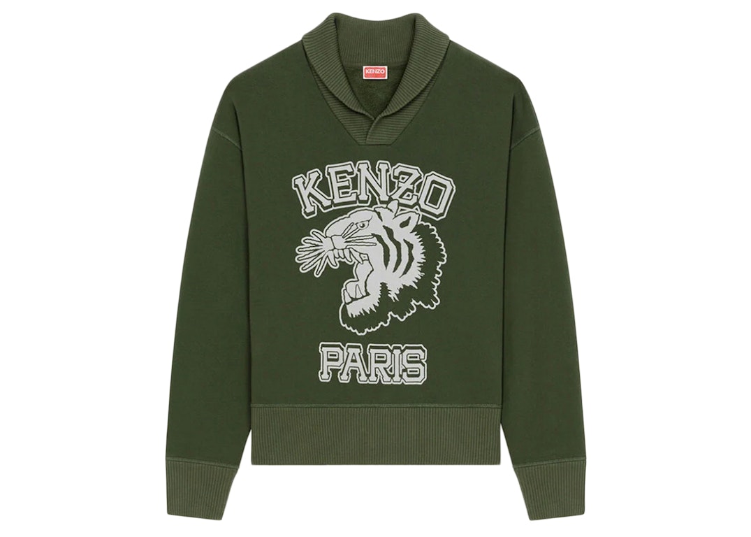 Pre-owned Kenzo X Nigo Varsity Sweatshirt Dark Khaki