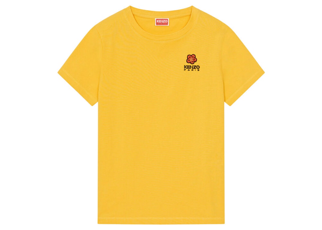 Pre-owned Kenzo X Nigo Womens Boke Flower Crest T-shirt Golden Yellow