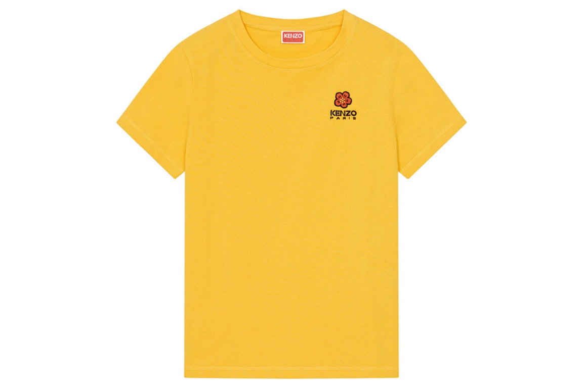 Pre-owned Kenzo X Nigo Womens Boke Flower Crest T-shirt Golden Yellow
