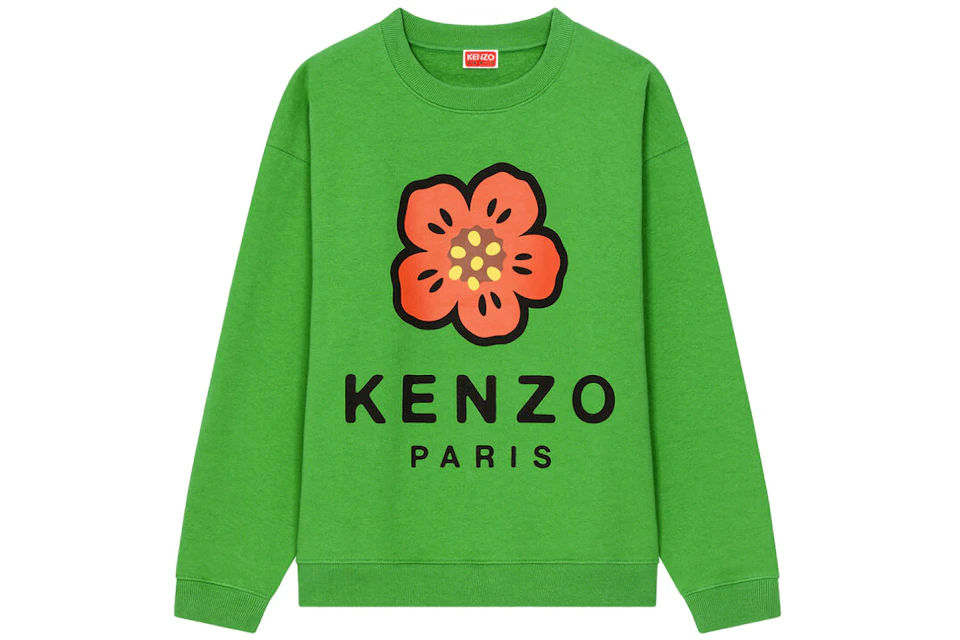 KENZO x Nigo Womens Boke Flower Crewneck Sweatshirt Grass Green
