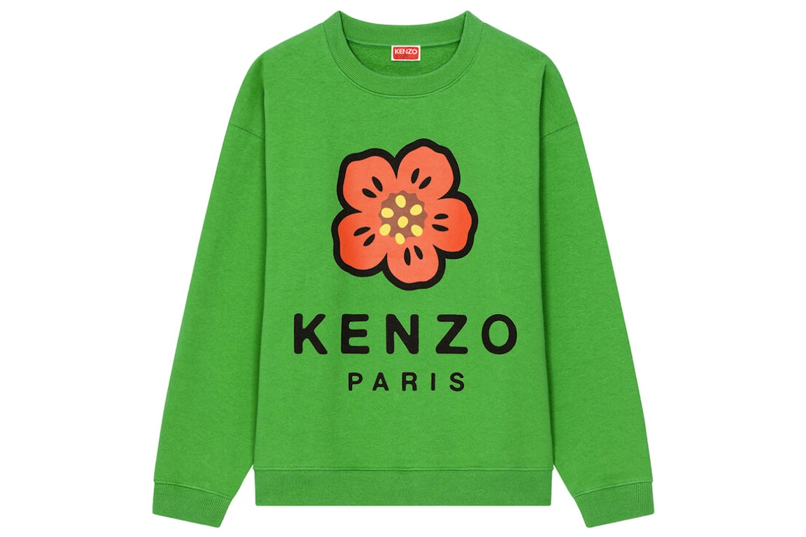 Pre-owned Kenzo X Nigo Womens Boke Flower Crewneck Sweatshirt Grass Green