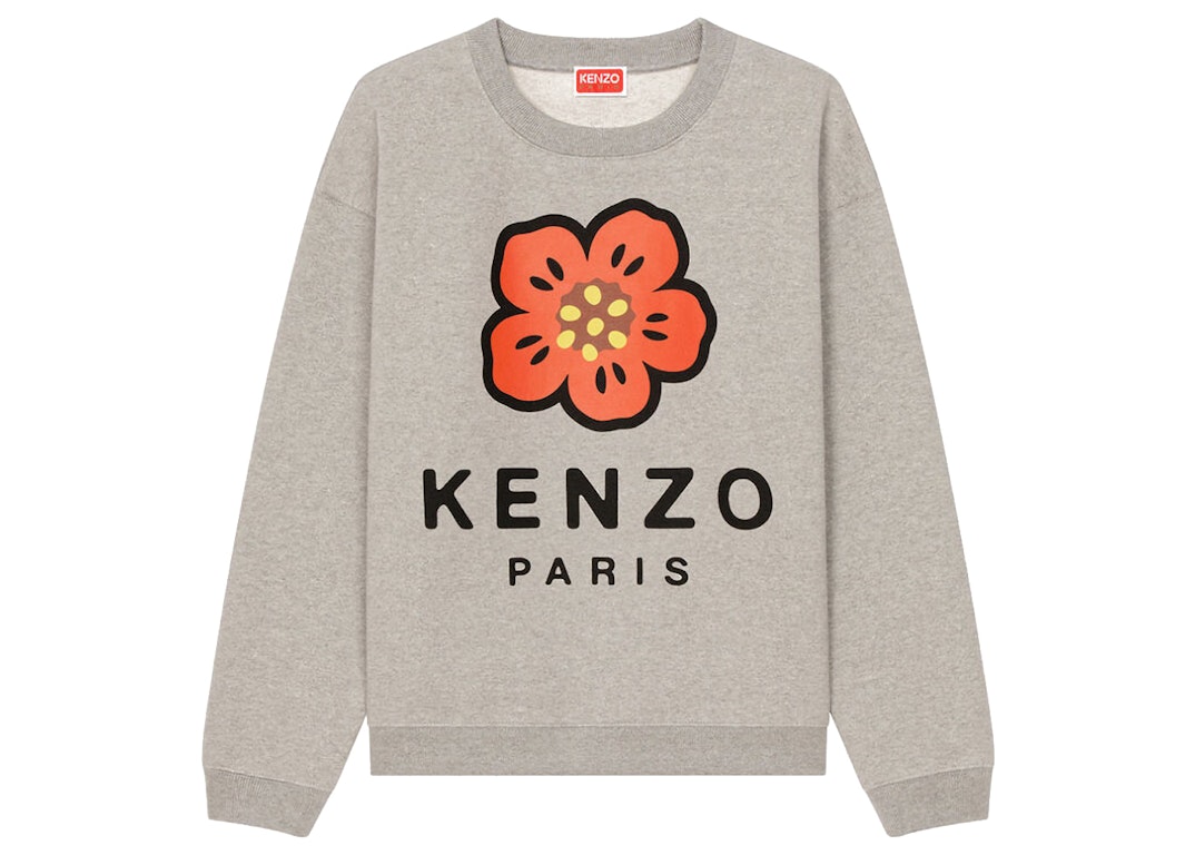Pre-owned Kenzo X Nigo Womens Boke Flower Crewneck Sweatshirt Pearl Grey