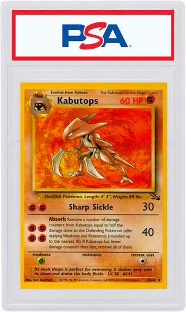 Kabutops-Holo 1999 Pokemon TCG Fossil #9/62 - 1999 - US