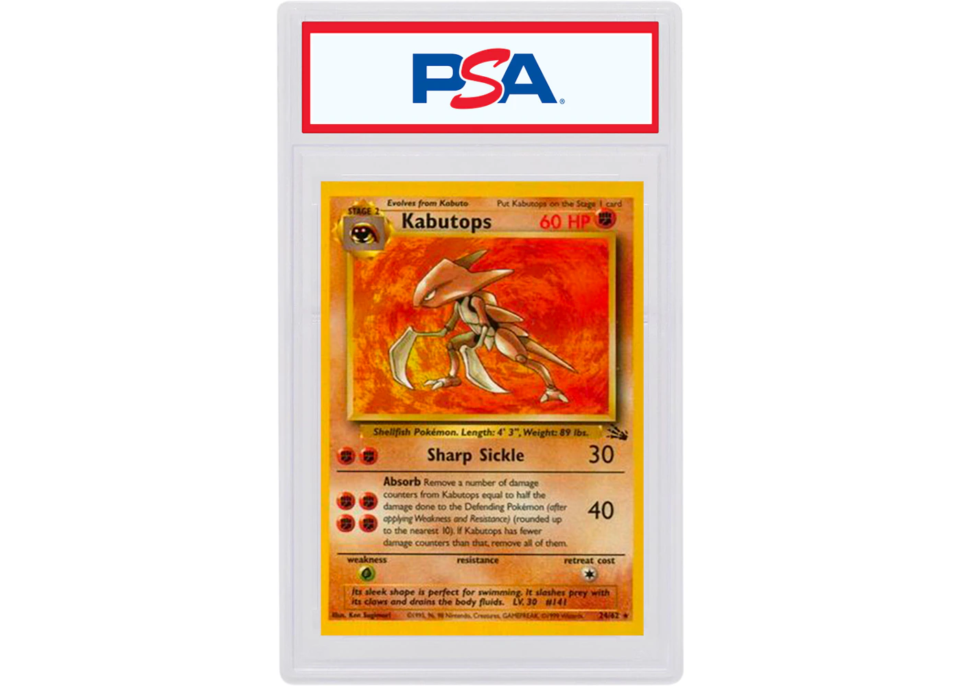 Kabutops-Holo 1999 Pokemon TCG Fossil #9/62 (PSA or BGS Graded) - 1999 - US Kabutops-Holo 1999 Pokemon TCG Fossil #9/62 (PSA or BGS Graded) - 1999 - US