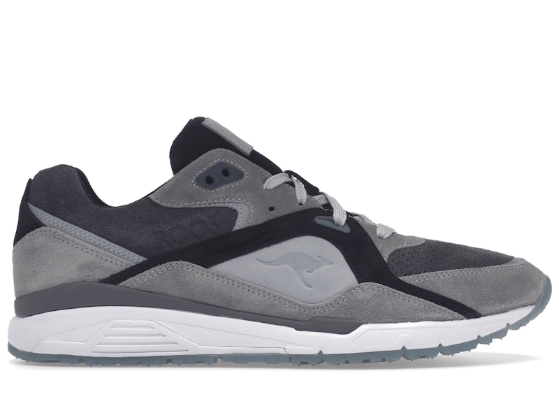 Pre-owned Kangaroos Men's Runaway Roos 002 43einhalb Lupus Sneakers In Dark Grey/light Grey In Gray