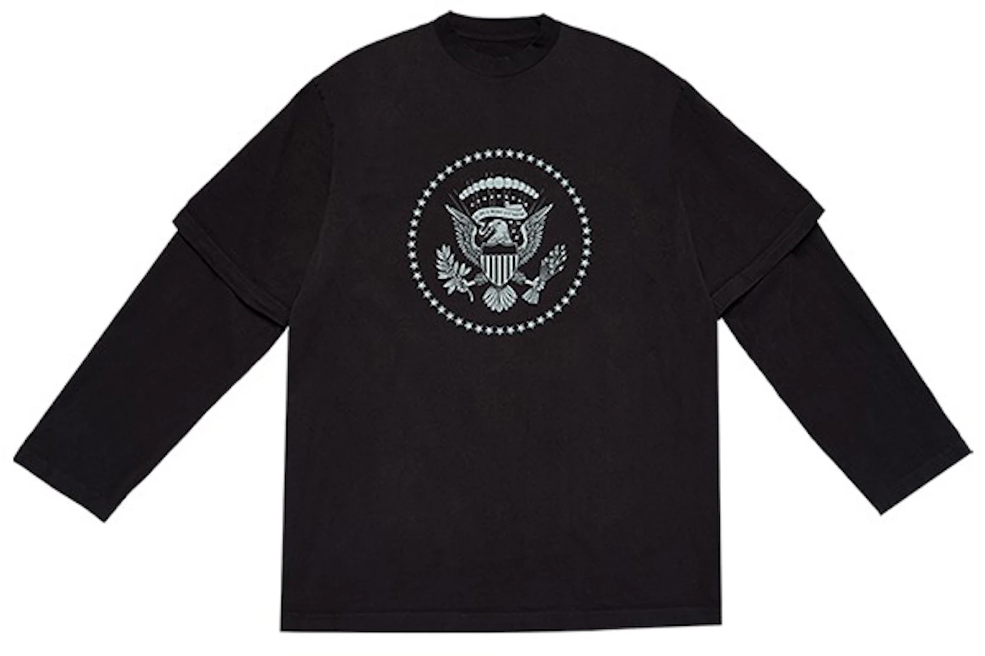 Kanye West 2024 2 Layer L/S T-shirt Black Men's - SS21 - US