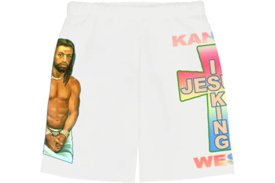 Kanye West AWGE for JIK Cross I Shorts White