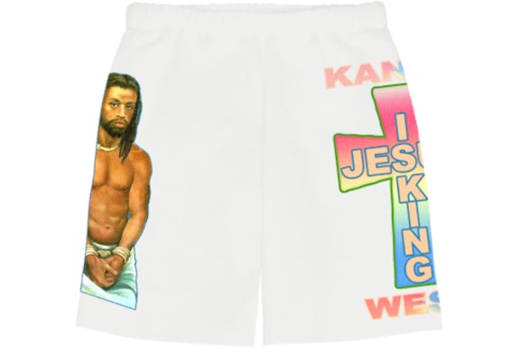 Kanye West AWGE para JIK Cross I Shorts Blanco