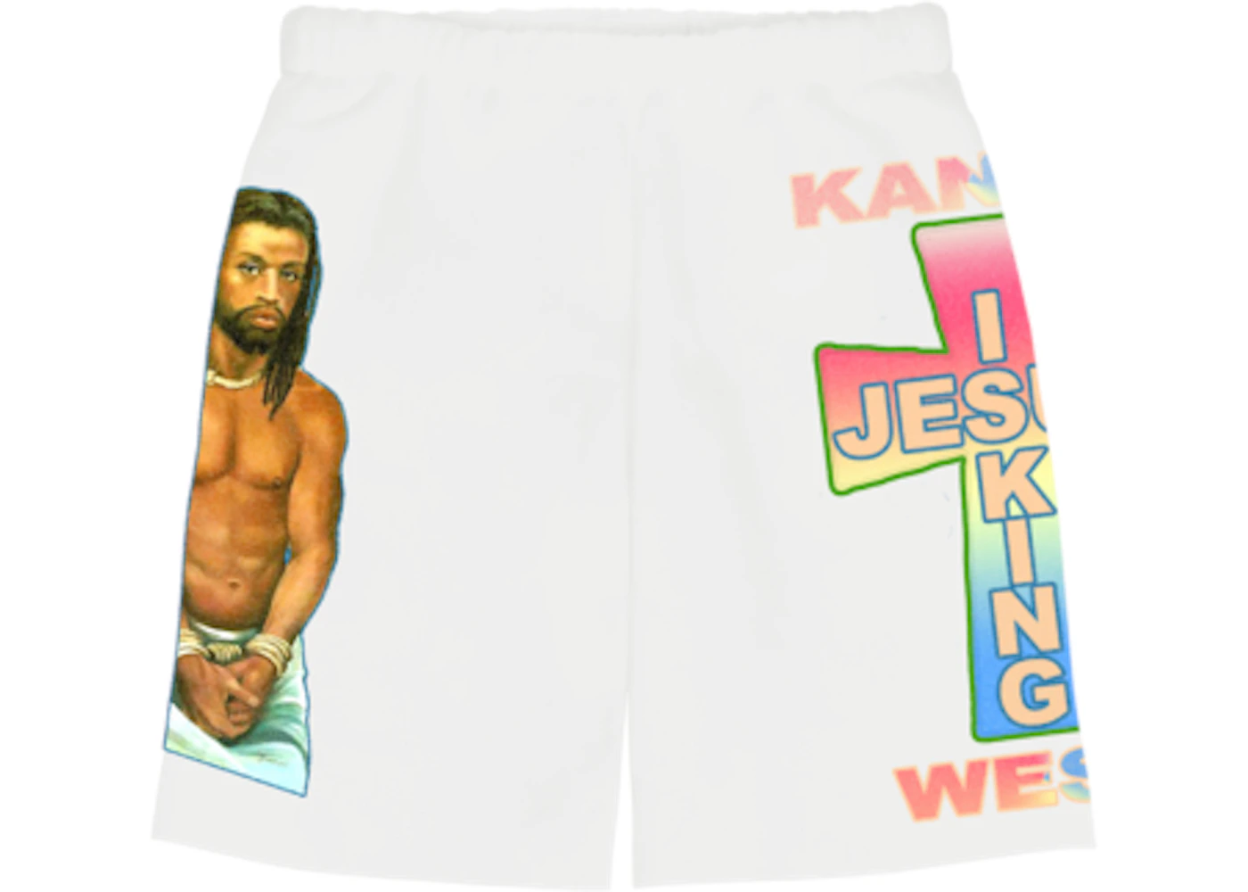 Kanye West AWGE for JIK Cross I Shorts White