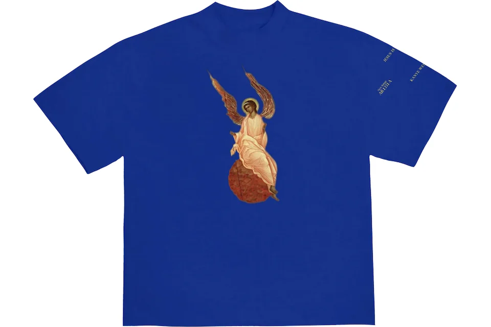 Kanye West Jesus Is King Archangel I T-Shirt Blue