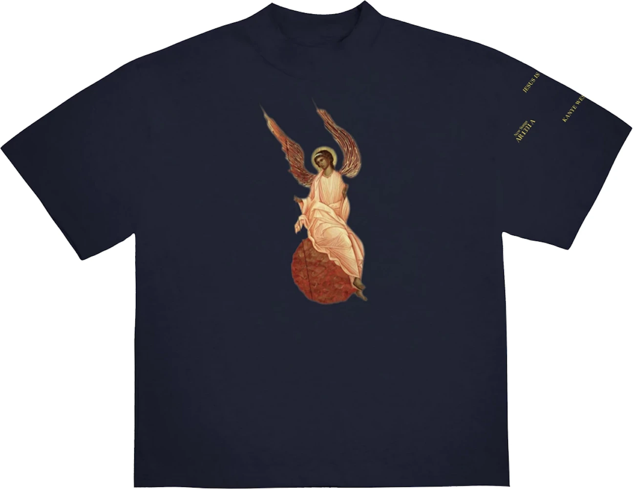 Kanye West Jesus Is King Archangel II T-Shirt Navy Men's - FW19 - US