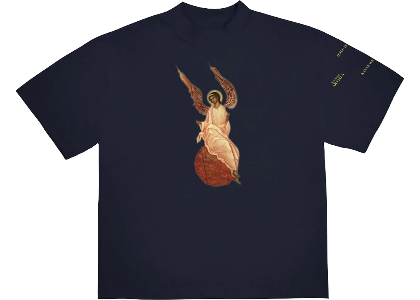 Kanye West Jesus Is King Archangel II T-Shirt Navy Men's - FW19 - US