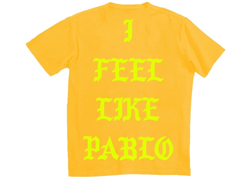 Kanye West Atlanta Pablo Pop-Up I Feel Like Pablo T-shirt Gold