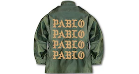 Kanye West Atlanta Pablo Pop-Up Military Jacket Green