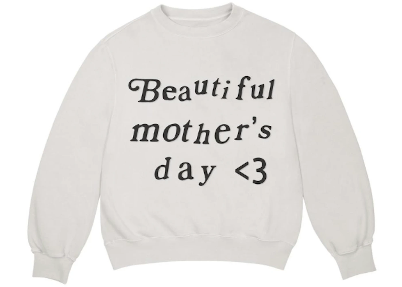 Kanye West Beautiful Mother s Day Crewneck Bone Men s SS19 US