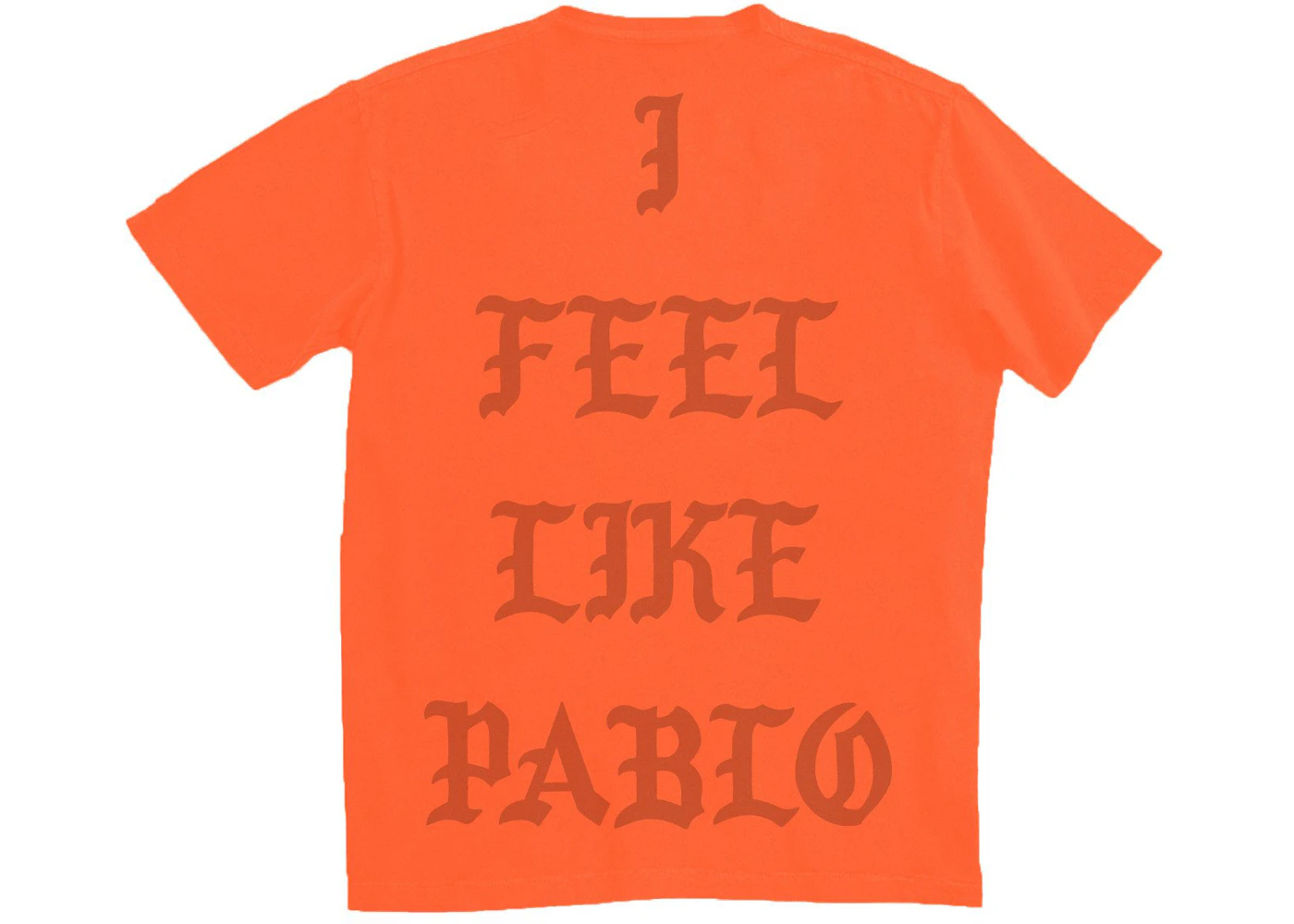 Link Distribution Craftsman Kanye West Boston Pablo Pop-Up I Feel Like Pablo T-shirt Safety Orange - US