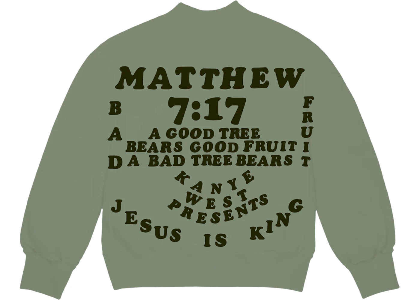 Kanye West CPFM for JIK Crewneck Olive Men's - FW19 - US