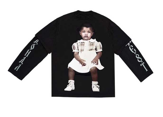 Kanye West DONDA 2 Layer L/S T-shirt Black